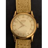 VINTAGE 9 CARAT GOLD ROAMER SUPER SHOCK 17 JEWEL ANTIMAGNETIC WATCH