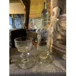 2 PIECES OF PERIOD GLASS