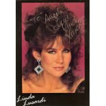 ADULT GLAMOUR - LINDA LUSARDI HAND SIGNED PHOTOGRAPH