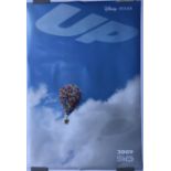 FILM - UP ( DISNEY / PIXAR ) 2009 RE-RELEASE US DOUBLE SIDED ONE SHEET