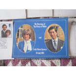 POSTCARDS - 1981 ROYAL WEDDING DIANA PRINCESS OF WALES AND PRINCE CHARLES ALL FRANKED