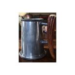 20th CENTURY ANTLER HANDLE PEWTER TANKARD MANCS DOGS SHOW