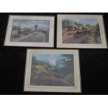 RAILWAYANA - DON BRECKON PRINTS X 3 INC. LOSTWITHIEL STATION CORNWALL