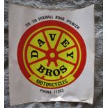 MOTORCYLING - DAVEY BROS IPSWICH VINYL DECAL STICKER LARGE