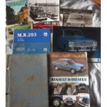 AUTOMOBILIA - RENAULT SHOWROOM BROCHURES ETC