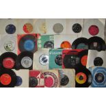 RECORDS - 7 INCH SINGLES SPARKS SIMON & GARFUNKEL JEANNIE C. RILEY SANDIE SHAW ETC.