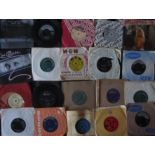 RECORDS - 7 INCH SINGLE COLLECTION JAGGER BEATLES KIM CARNES ETC