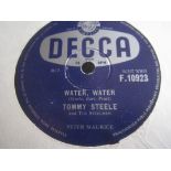 RECORDS - VINTAGE TOMMY STEELE 78 WATER, WATER