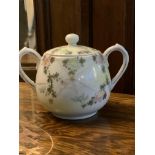 ANTIQUE ORIENTAL PORCELAIN HAND PAINTED SUGAR BOWL