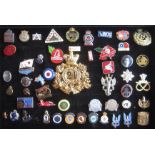 BADGES - MILITARY SAS GULF FALKLANDS SOMME NAVY RAF WVS CYPRUS ETC,