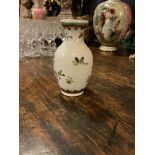SMALL CHINESE HAND PAINTED AND GILDED VASE