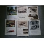 VINTAGE CAR ADVERT POSTERS X 6 ALL 1950'S