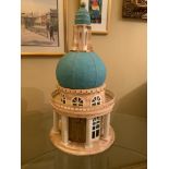 LARGE PAPIER MACHE MODEL OF A DOMED WREN LIKE BUILDING BY IAN FORBES