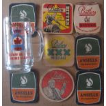 BREWERIANA - ROYAL CANADIAN LEGION TANKARD & VINTAGE BUTLERS BEER MATS