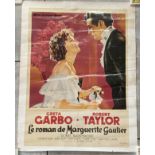 FILM - LE ROMAN DE MARGUERITE GAUTIER RE-RELEASE POSTER FROM THE 1950'S