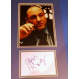 JAMES GANDOLFINI ( THE SOPRANO'S ) AUTOGRAPH