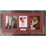 MUSIC - AVRIL LAVIGNE HAND SIGNED PROFESSIONALLY FRAMED MONTAGE