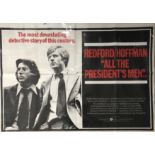 FILM - ALL THE PRESIDENTS MEN UK QUAD POSTER & 8 LOBBY CARDS