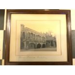 19TH CENTURY FRAMED PHOTOGRAPH OF THE NORMAN STAIRCASE AT CANTERBURY CATHEDRAL