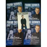 FRANK SKINNER - ORGINAL HAND SIGND CARD + 4 SHOW POSTERS
