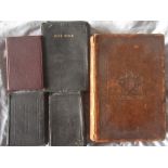 BOOKS - VINTAGE BIBLE GIFT FROM DOCTOR JOHN HALL BISHOP OF BRISTOL + OTHERS