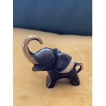 ART DECO BRONZE ELEPHANT RING STAND