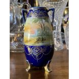 ORIENTAL CERAMICS - HAND PAINTED 20TH CENTURY NORITAKE VASE