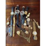 17 ASSORTED GENTS & LADIES WATCHES SOME VINTAGE