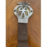 AUTOMOBILIA - EARLY-MID 20TH CENTURY AA CAR GRILLE BADGE