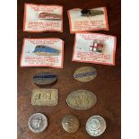 RAILWAYANA - COLLECTION 11 PIECES EARLY - MID 20TH CENTURY RAILWAY BADGES & BUTTONS