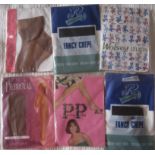 6 PAIRS OF VINTAGE STOCKINGS SIZES 8 1/2 - 9