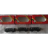 RAILWAY - HORNBY R102 N.C.B. 3471 COAL WAGONS X 3