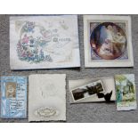 SMALL COLLECTION OF VINTAGE CHRISTMAS CARDS X 6