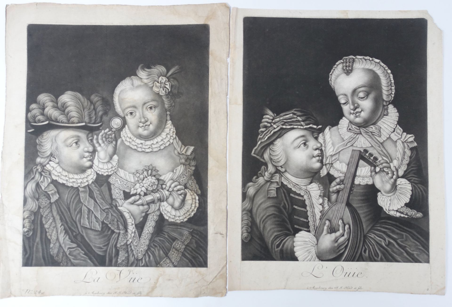 MEZZOTINTS -- "MISS KITTY DRESSING". Lond., Watson & Dickinson, 1781. Mezzotint by J. Watson - Bild 3 aus 5