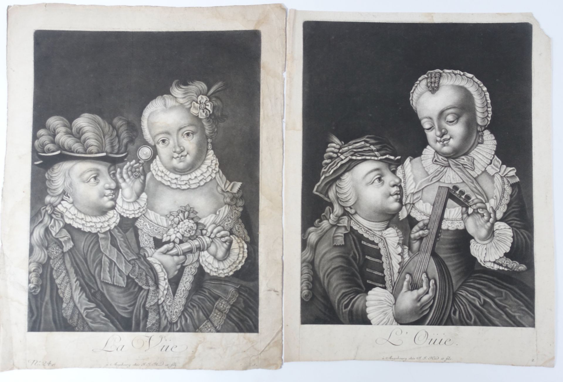 MEZZOTINTS -- "MISS KITTY DRESSING". Lond., Watson & Dickinson, 1781. Mezzotint by J. Watson - Image 3 of 5