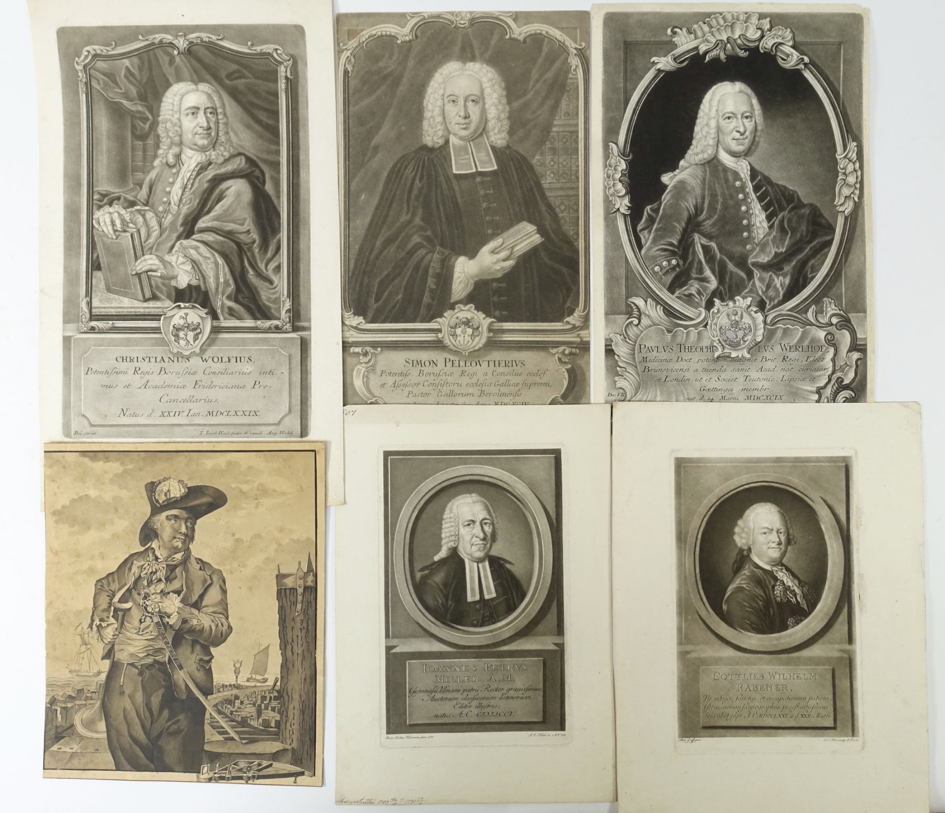 MEZZOTINTS -- COLLECTION of 24 mezzotint portraits of Dutch and German royalty, (German - Image 2 of 4