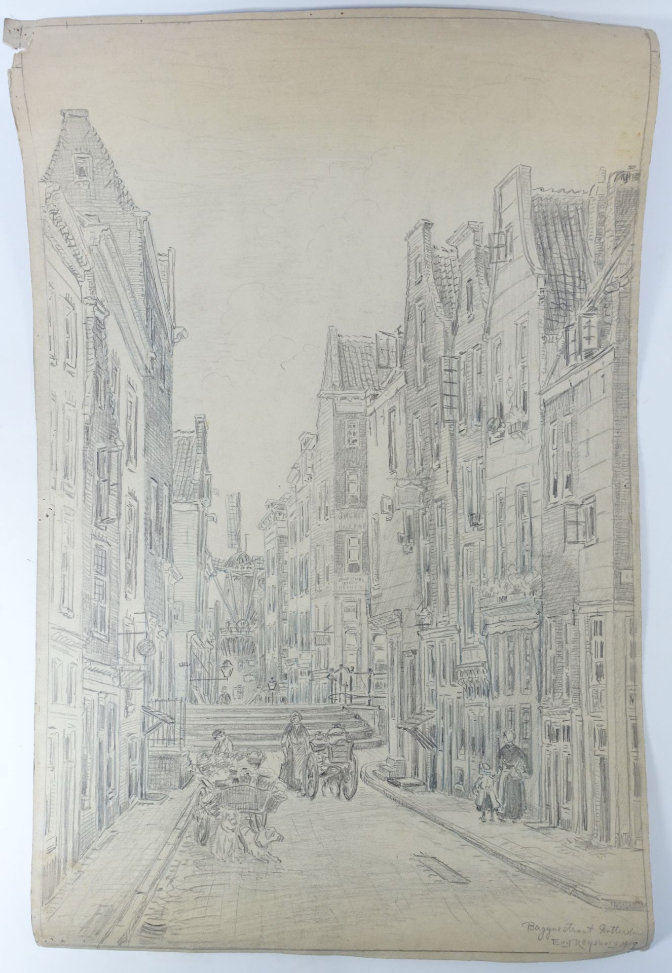 RENSBURG, Eugenius ('Eugène') (1872-1956). Collection of 13 drawings: 9 in pencil, 1