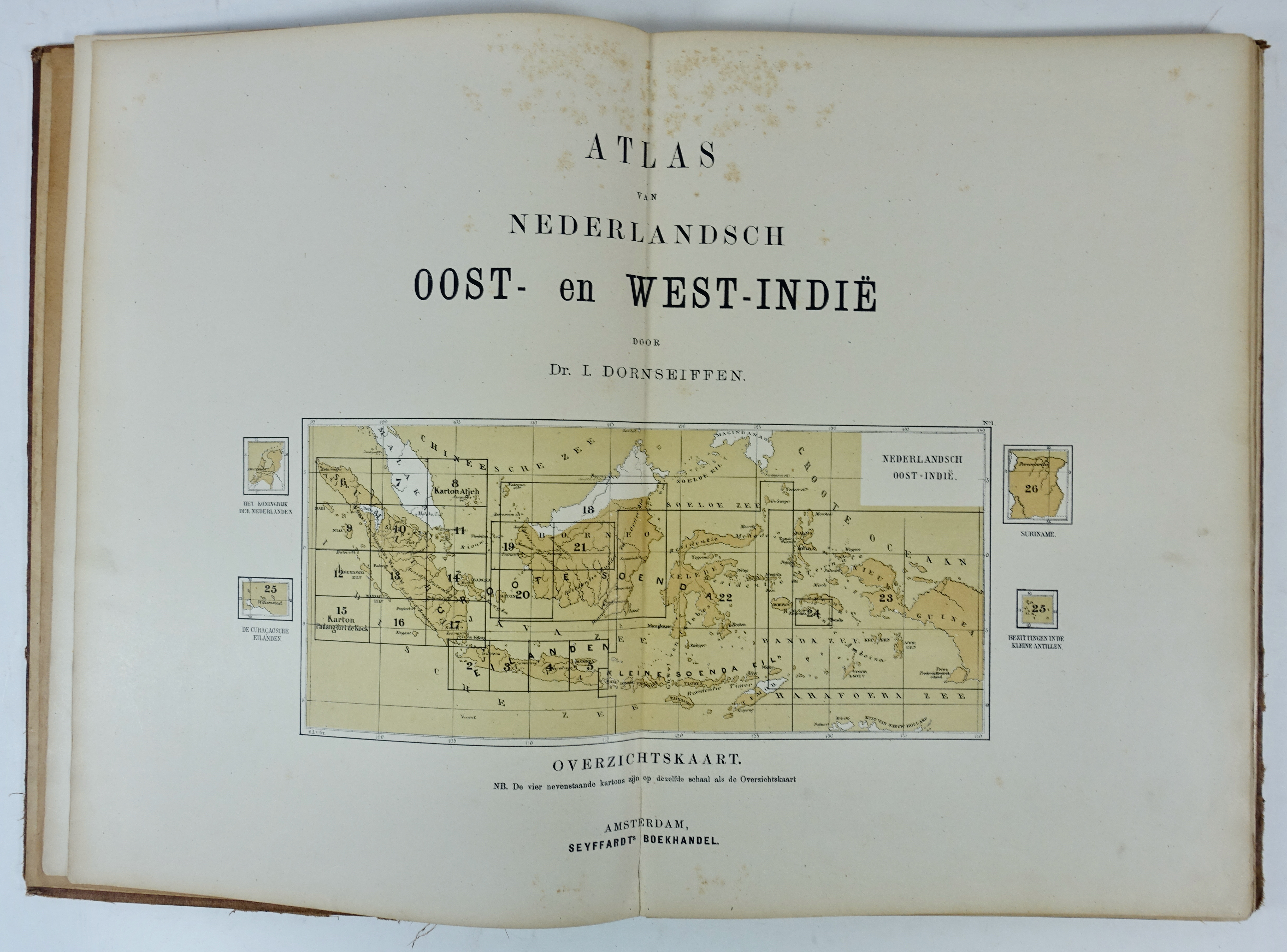 DORNSEIFFEN, I. Atlas van Ned. Oost- en West-Indië. 5e dr. Amst