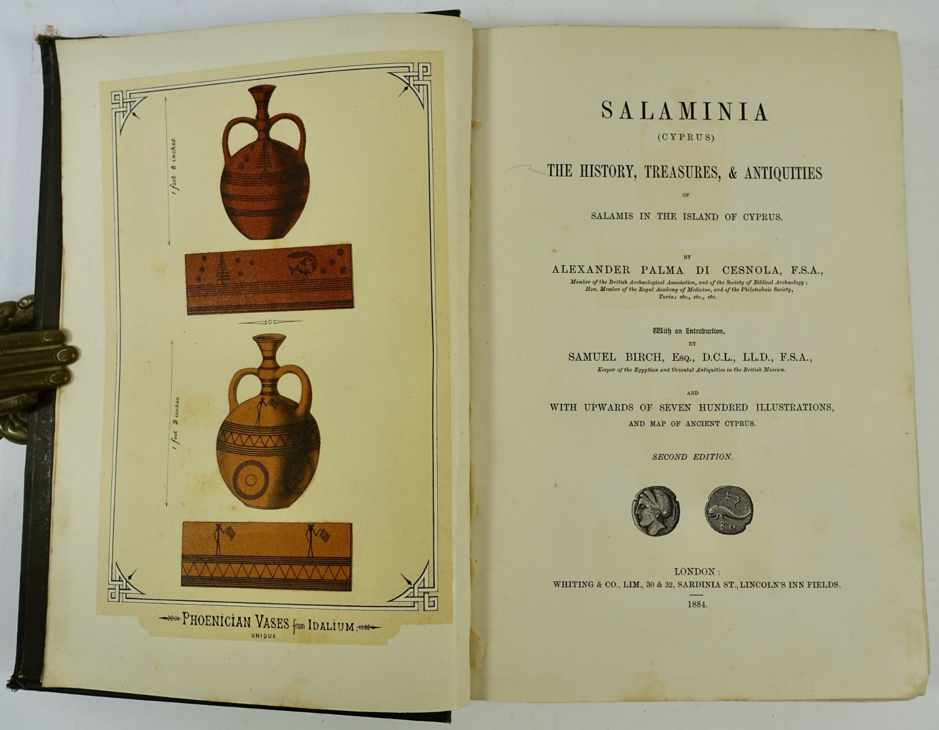 CESNOLA, A.P. di. Salaminia (Cyprus): The history, treasures, & antiquities of Salamis in - Image 2 of 2