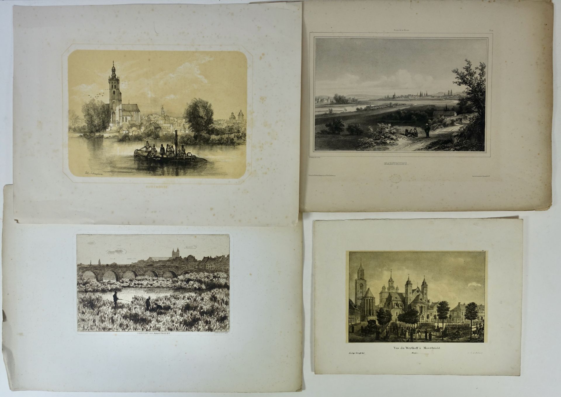 LOW COUNTRIES -- LIMBURG -- "MAESTRICHT. Rives de la Meuse". Paris, Veith & Hauser, c