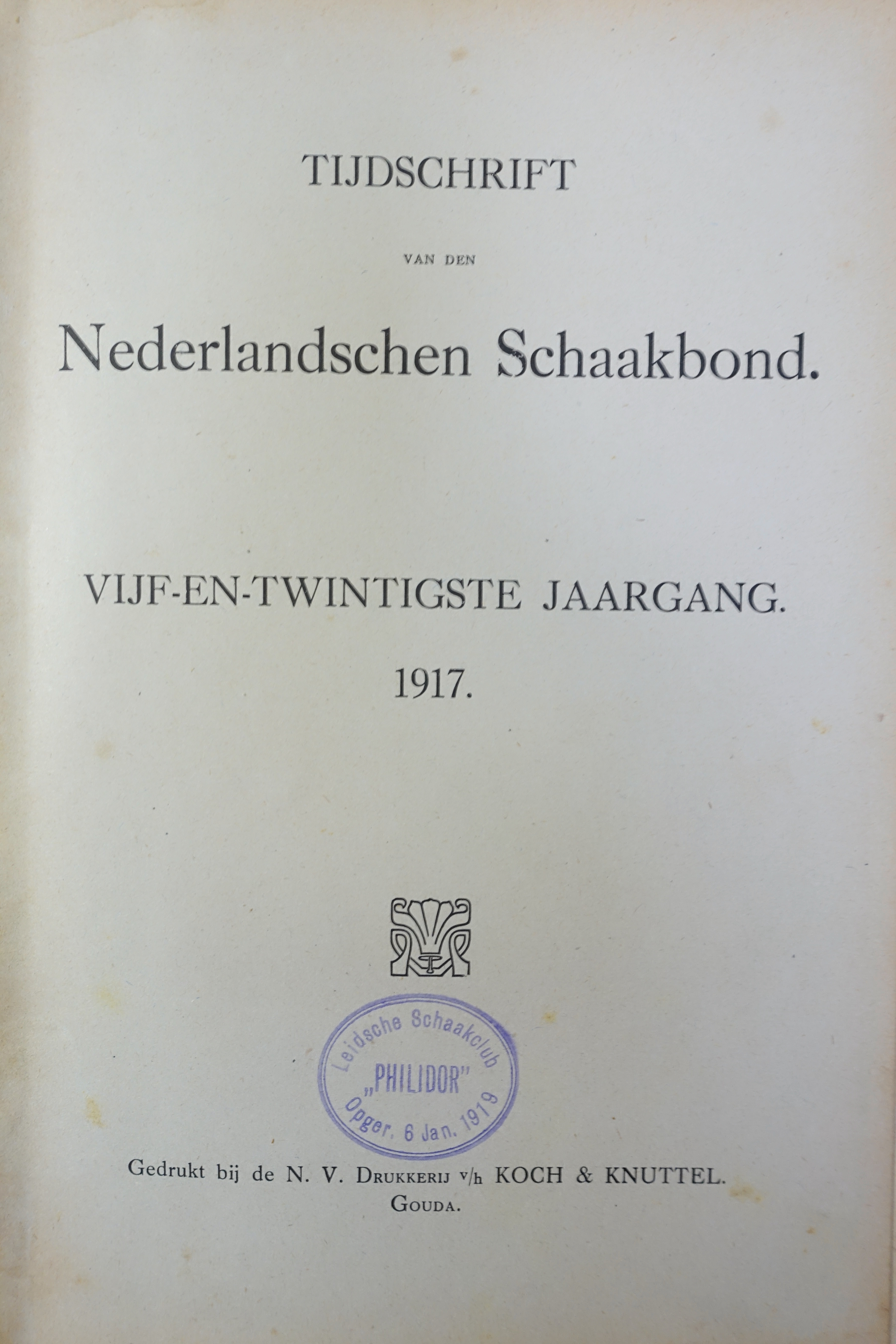 CHESS -- TIJDSCHRIFT VAN DEN NEDERLANDSCHEN SCHAAKBOND (later: Schakend Nederland). Jg. 25-29, 32