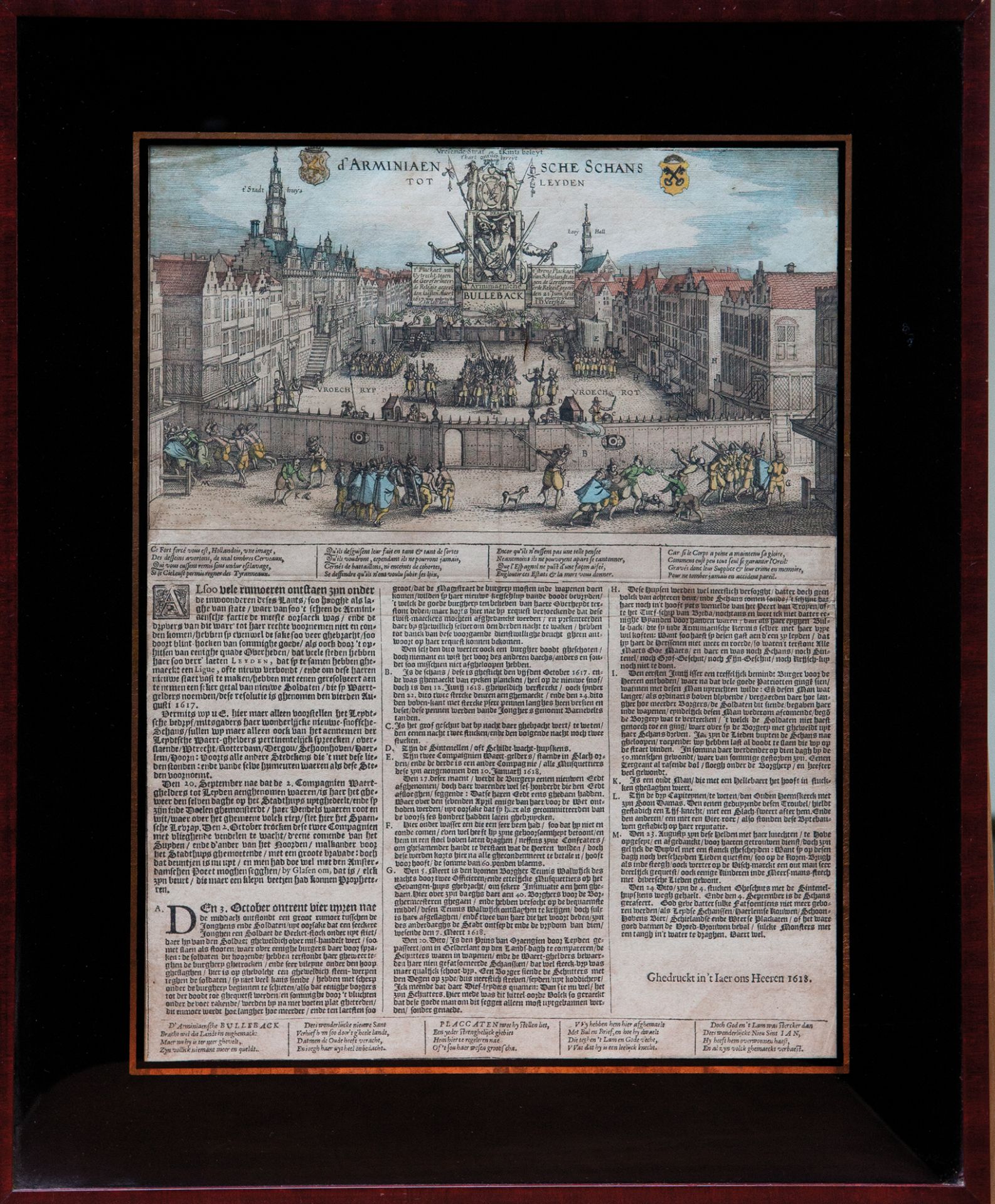 LOW COUNTRIES -- LEIDEN -- "ARMINIAENSCHE SCHANS TOT LEYDEN, D'". (N.pl., n.pr.), 1618. 363