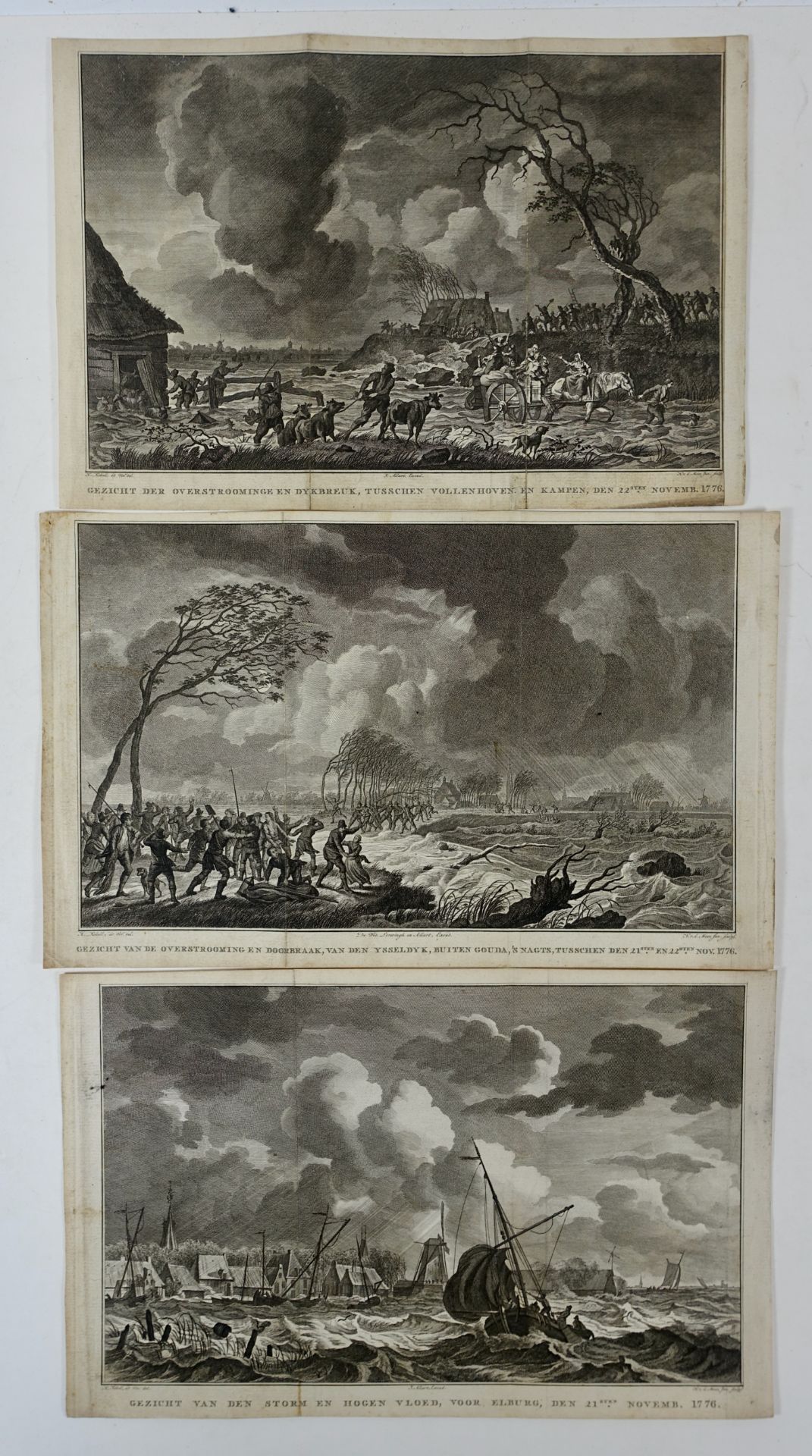 FLOODING -- SET of 7 views depicting floods in the Netherlands between November - Image 2 of 2