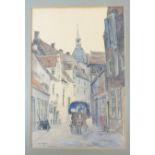 WIERSMA, Ids (1878-1965). "Amersfoort". 1911. Drawing in crayon and colour wash. 315