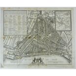 LOW COUNTRIES -- ROTTERDAM -- "ROTTERDAM". Rott., Arbon & Krap, 1824. Engr. plan of the