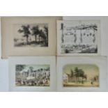 LOW COUNTRIES -- COLLECTION of 47 (tinted) lithogr. views. All 19th c. Diff