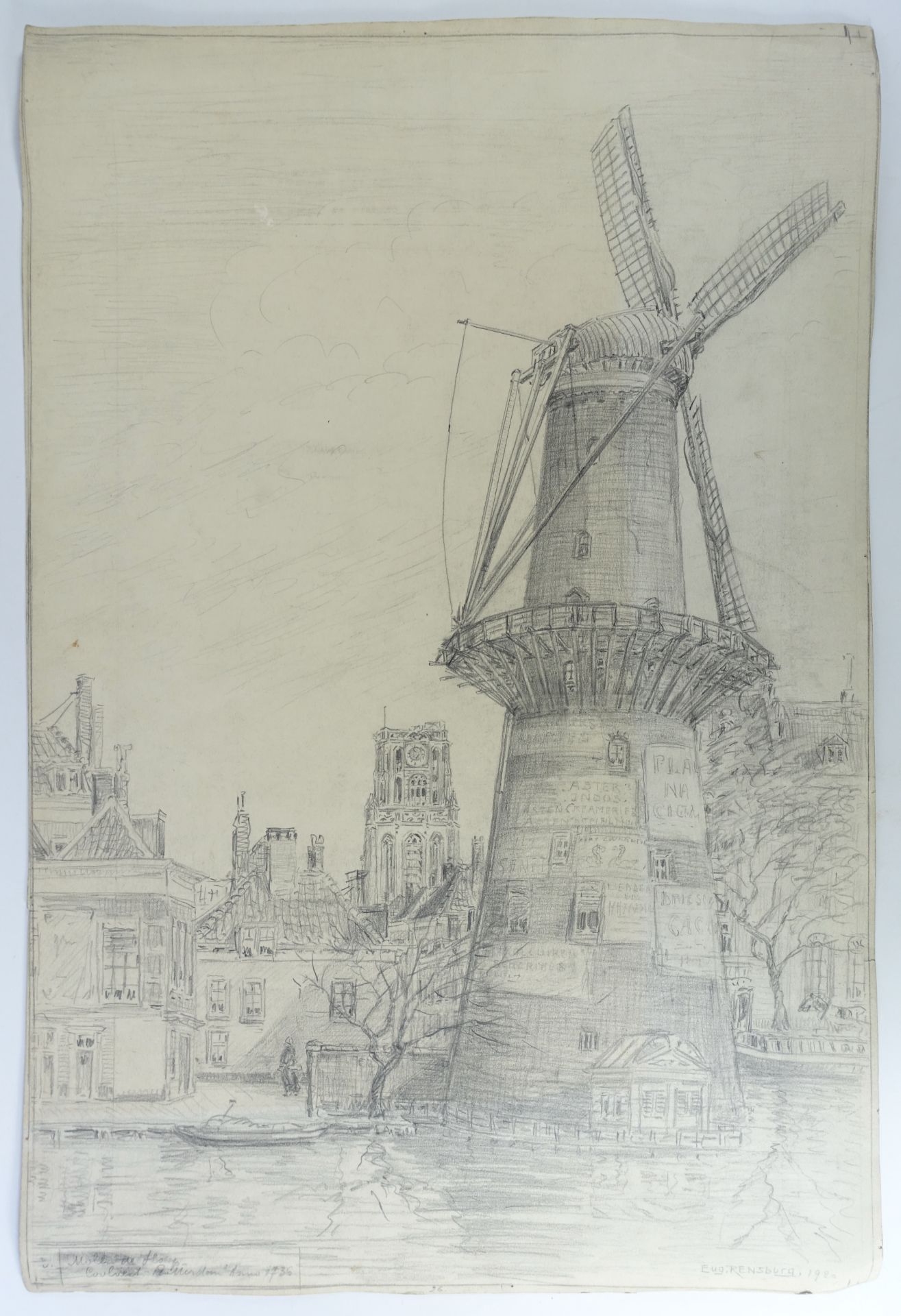 RENSBURG, Eugenius ('Eugène') (1872-1956). Collection of 13 drawings: 9 in pencil, 1 - Bild 2 aus 3