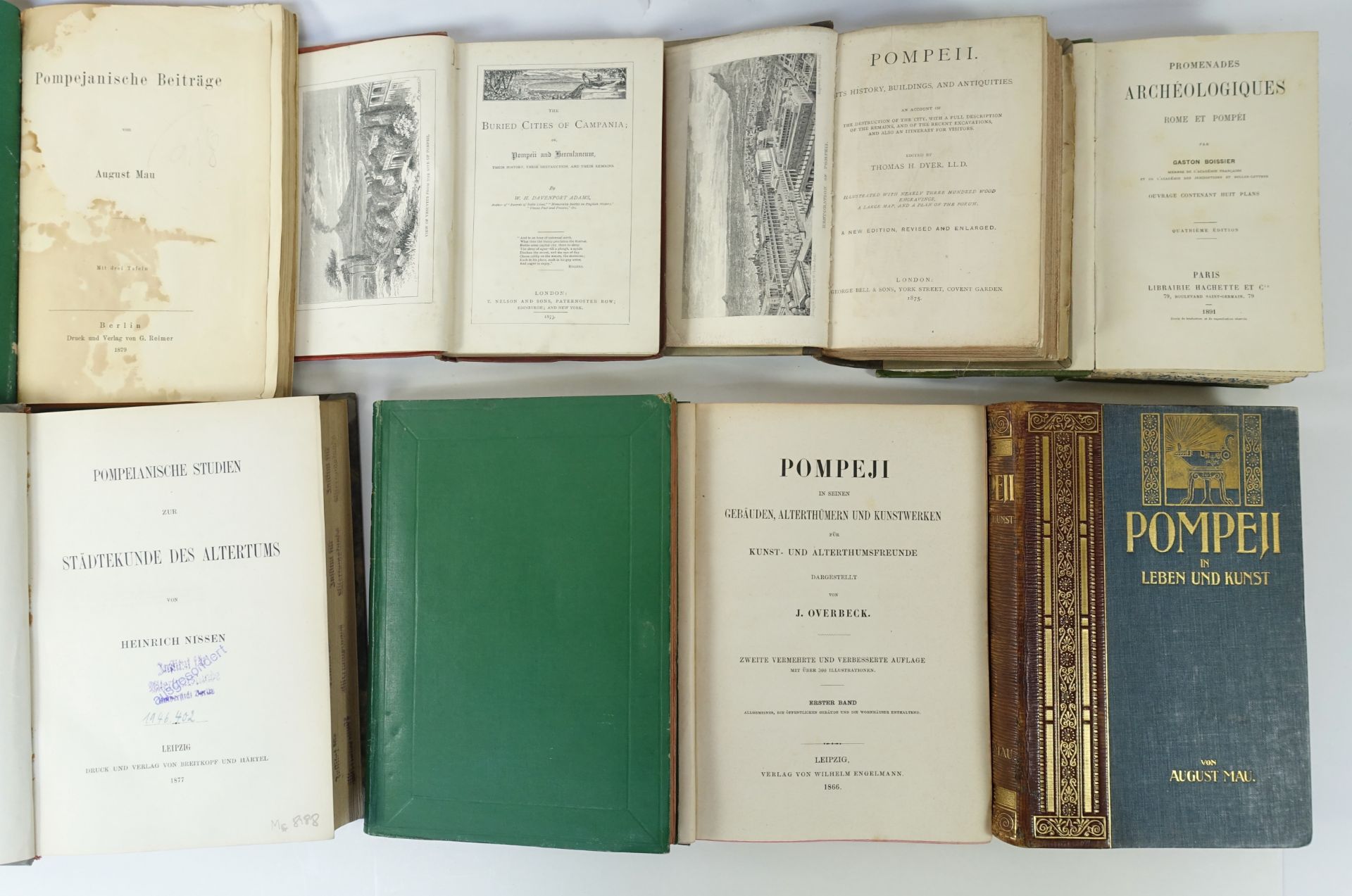 POMPEII -- NISSEN, H. Pompeianische Studien zur Städtekunde des Altertums. Lpz., 1877. Lge