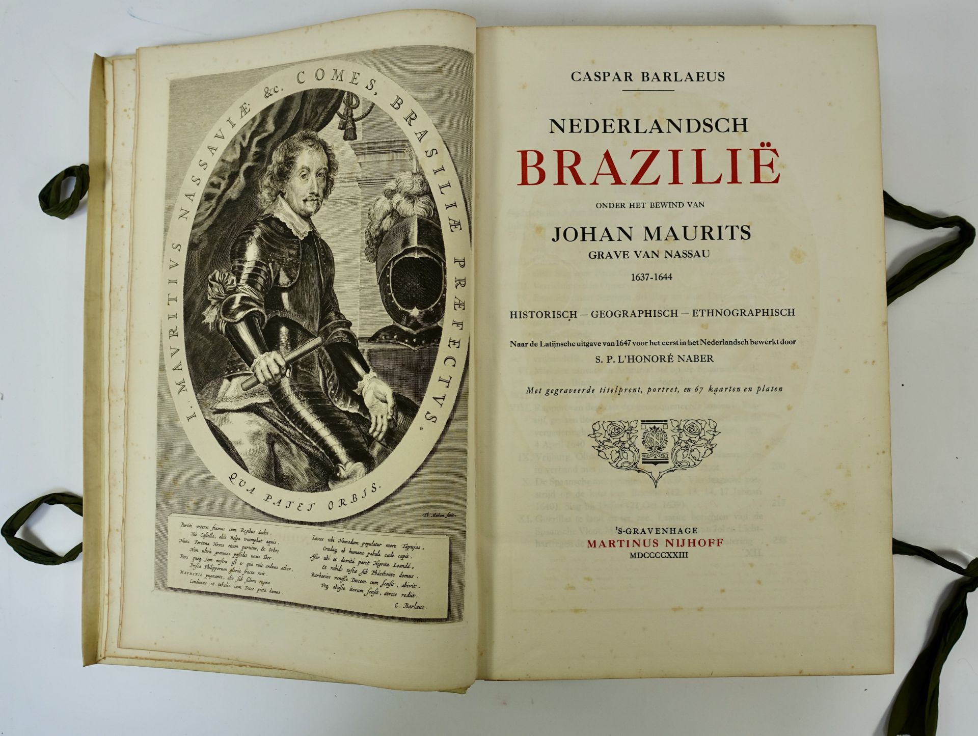 BRAZIL -- BARLAEUS, C. Nederlandsch Brazilië onder het bewind v. Johan Maurits, Grave - Image 2 of 2