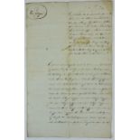 ROTTERDAM -- PETITION/LETTER in Dutch by Levie Been, sexton of the Jewish